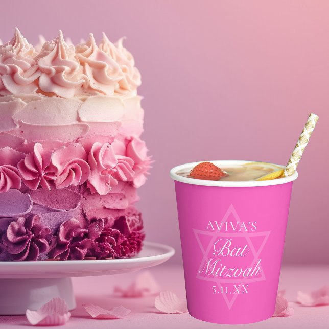 Hot Pink Bat Mitzvah Party Star von David Pappbecher (Von Creator hochgeladen)