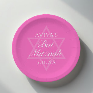 Hot Pink Bat Mitzvah Party Star von David Pappteller