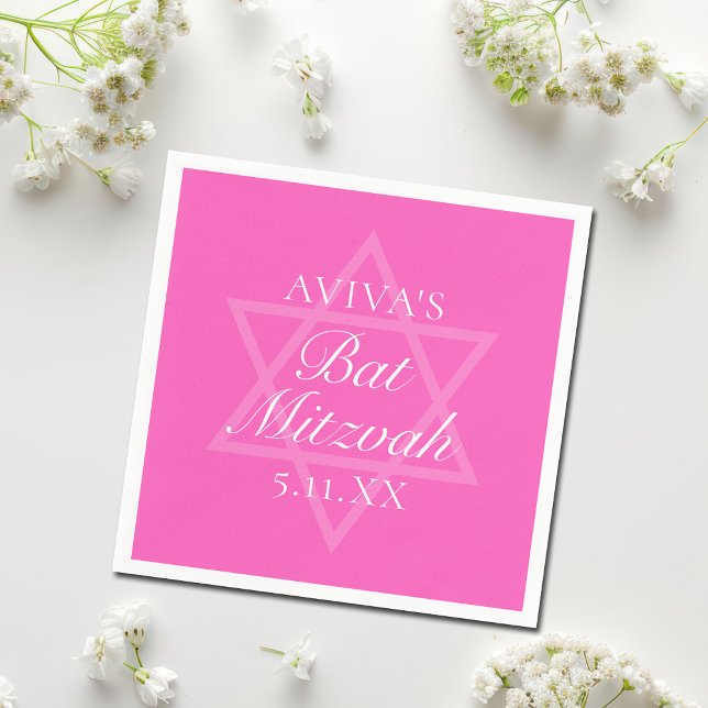 Hot Pink Bat Mitzvah Party Star von David Serviette (Von Creator hochgeladen)