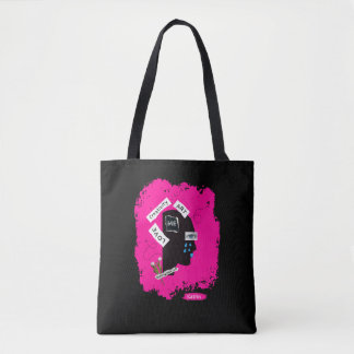 Hot Pink Black Creative Stilvolle Coole Tote Tasch