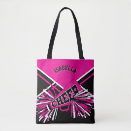 Hot Pink, Black & White Chereleader Design
