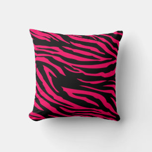 Hot Pink Black Zebra Print Couch Kissen Kissen Kis