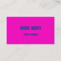 Hot Pink Blau Modernes, feines, farbenfroh und tre