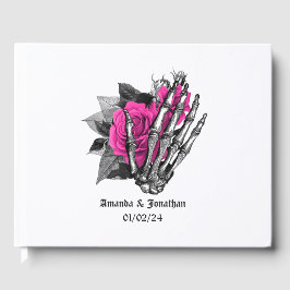 Hot-Pink-Blues-Hochzeit Gästebuch