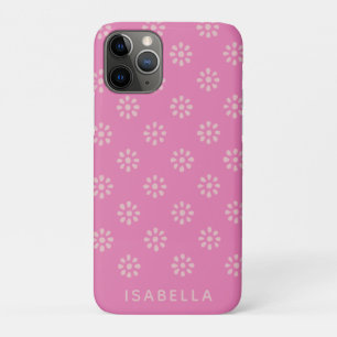 Hot Pink Blume Boho Muster Personalisiert Case-Mate iPhone Hülle