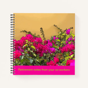 Hot Pink Blume Curacao Notizbuch