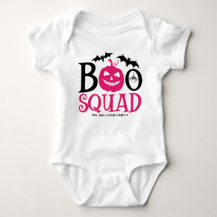 Hot Pink Boo Squad Spooky Letty Halloween Baby Strampler