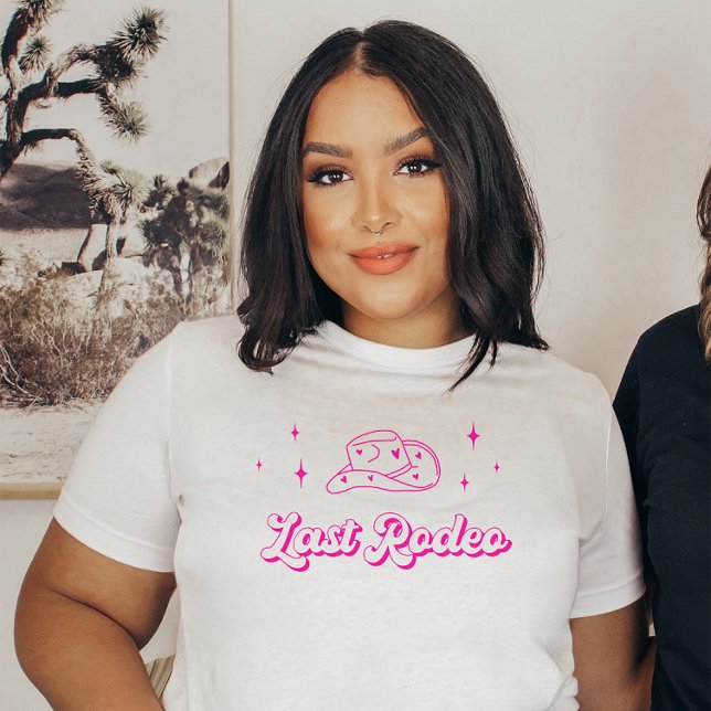 Hot Pink Brides Last Rodeo Junggeselinnen-Abschied T-Shirt (Von Creator hochgeladen)