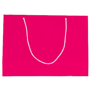 Hot Pink Bright Festive Fun Solid Color Große Geschenktüte