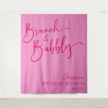 Hot Pink Brunch and Bubbly Birthday Brunch Party
