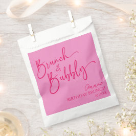 Hot Pink Brunch und Bubbly Birthday Brunch Party Geschenktütchen