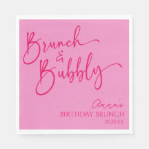 Hot Pink Brunch und Bubbly Birthday Brunch Party