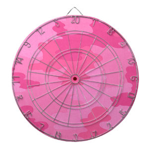Hot Pink Camouflage Dart Board Dartscheibe