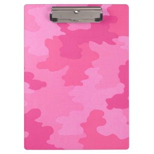Hot Pink Camouflage Zwischenablage Klemmbrett