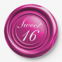 Hot Pink Candle Wax Siegel Tropfen Sweet 16 Weddin