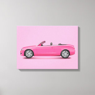 Hot Pink Car Leinwanddruck