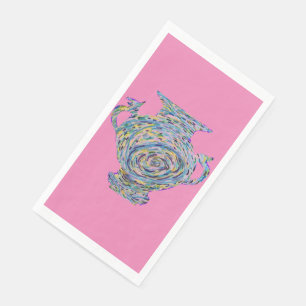 Hot Pink Chinoiserie Ginger Jars Jars Serviette