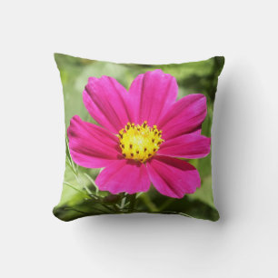 Hot Pink Cosmos Blume Kissen Kissen