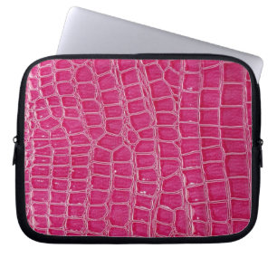 Hot-Pink-Croc-Imitate - Schutzhülle für den Schlau Laptopschutzhülle