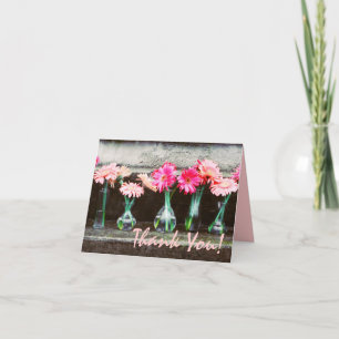 Hot Pink Daisies in a Vases Danke