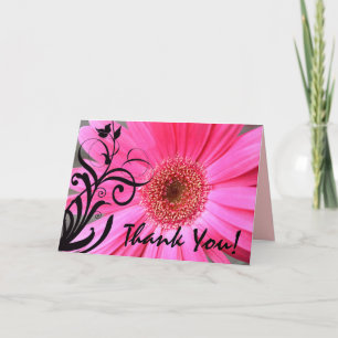 Hot Pink Daisy Vielen Dank Dankeskarte