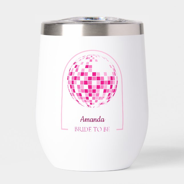 Hot Pink Disco Boogie Brautparty (Vorderseite)