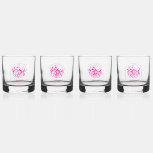 Hot Pink Disco Boogie Brautparty Whiskyglas