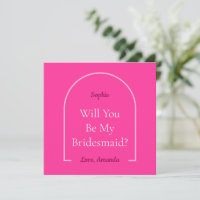 Hot Pink Disco Boogie wird meine Bridesmaid sein