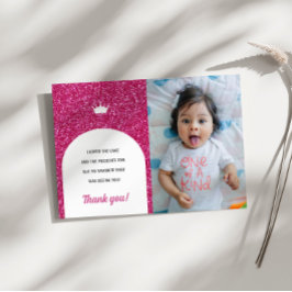 Hot Pink Doll, Fashion Doll Danke, Foto Card Einladung