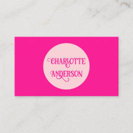 Hot Pink Fashion Stylist Visitenkarte