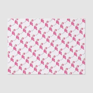 Hot Pink Flamingo Tropical Island Bird Print Seidenpapier