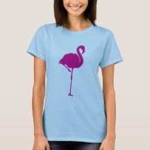 Hot Pink Flamingo Women's Angepasstes Burnout-T-Sh