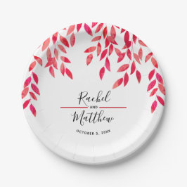 Hot-Pink-Foliage Pappteller