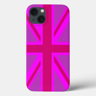 Hot Pink Fushia Union Jack Britische Flagge Hinter Case-Mate iPhone Hülle