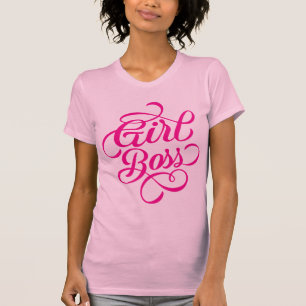 Hot Pink Girl Boss T-Shirt