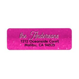 Hot-Pink-Glitzer Bokeh Benutzerdefinierte Textadre