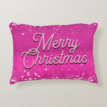 Hot Pink Glitzer Bokeh Benutzerdefinierter Text