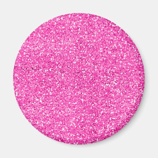 Hot Pink Glitzer Magnet