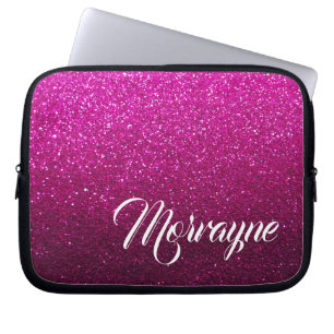 Hot Pink Glitzern Glam Ombre Glitzern Extravagant Laptopschutzhülle