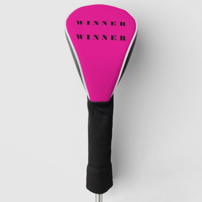 Hot Pink Golf Club Head Cover Headcover (Vorderseite)