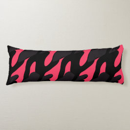Hot pink, gray and black Camo abstract Seitenschläferkissen