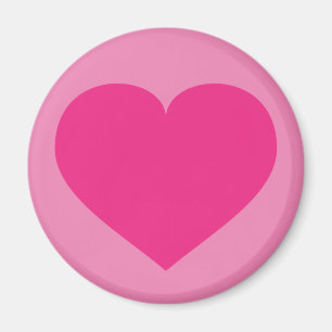 Hot Pink Heart Magnet