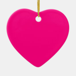 Hot Pink Heart Ornament
