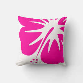 Hot Pink Hibiskus Kissen