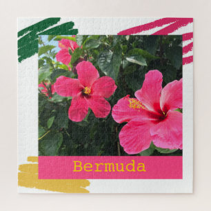 Hot Pink Hibiskus Puzzle