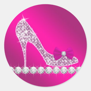 Hot Pink High Heel Sticker