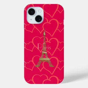 Hot Pink, I Liebe Paris Case-Mate iPhone Case