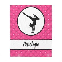 Hot-Pink-Imitat-Kristall-Handstand