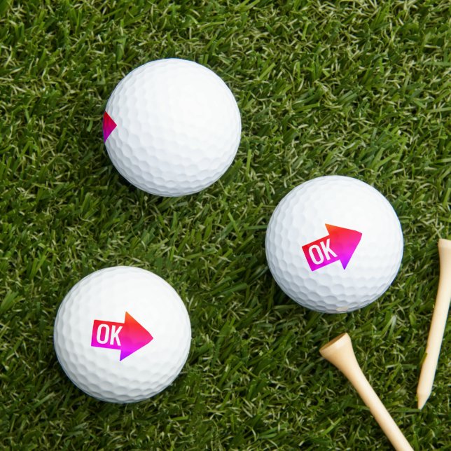 Hot Pink Impact Arrow Golfball (Insitu Gras)