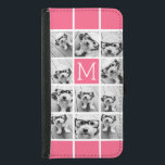 Hot Pink Instagramm Foto Collage Custom Monogram Geldbeutel Hülle Für Das Samsung Galaxy S5<br><div class="desc">Verwenden Sie bis zu 11 quadratische oder selbstständige Fotos,  um ein einzigartiges und persönliches Geschenk zu schaffen. Oder man behalte den Hipster Welpe und macht einen trendigen Sake. Wenn Sie die Bilder anpassen müssen,  klicken Sie auf das Werkzeug anpassen,  um Änderungen vorzunehmen.</div>